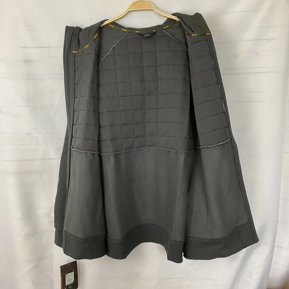 Ariat Rebar Regulatory Full Zip Hooded Insulated Jacket Men XXL Black NWT - Picture 6 of 16